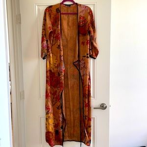 Zara satin kimono. Size m